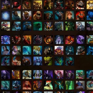 A selection of various Dota 2 heroes